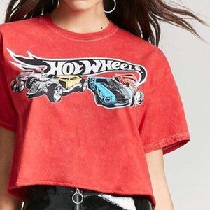Hot Wheels Graphic Tee Crop Top